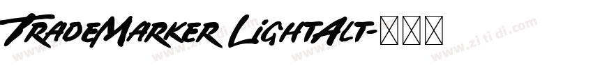 TradeMarker LightAlt字体转换